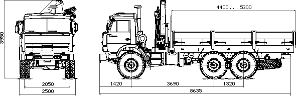 Камаз 4310 чертеж