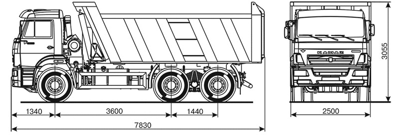 Расстояние между колесами камаза